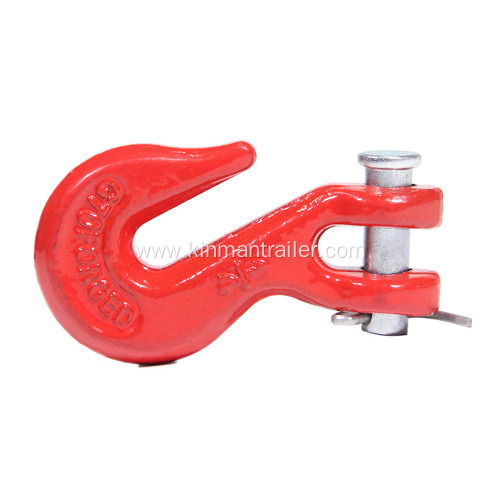 red painting 1/4inch G70 forged chain clevis grab hook